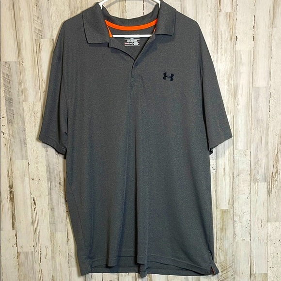 Under Armour Charcoal Polo Shirt Men’s - Picture 1 of 6